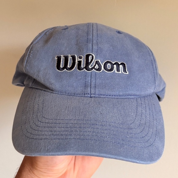 Vintage WILSON TENNIS baseball hat cap adjustable - Picture 1 of 5